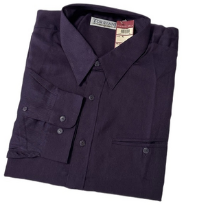 Torriani Purple Button Down Dress‎  Shirt